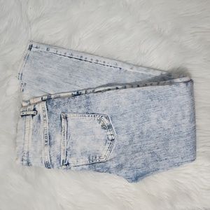 Express Acid Wash Skinny Jeans